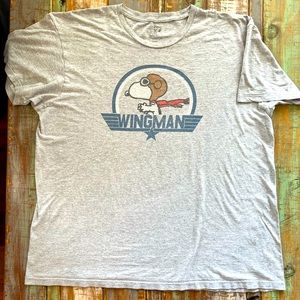 Mens 2X PEANUTS/SNOOPY Wingman T-shirt
